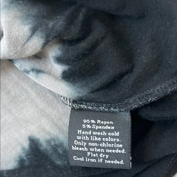 Rock & Republic Gray and Black Tie-Dye Women's Top size M - Picture 4 of 6